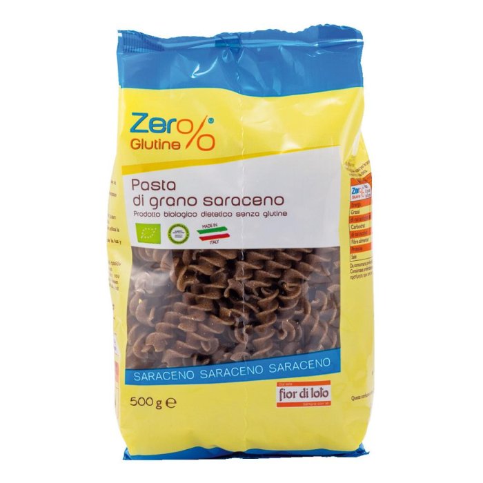 Fior Di Loto Zero% Glutine Fusilli di Grano Saraceno Bio Senza Glutine 500g