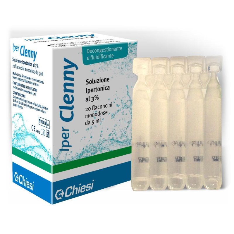 Chiesi  Pulizia del Naso Clenny A Soluzione Ipertonica 20 Flaconcini 5 ml