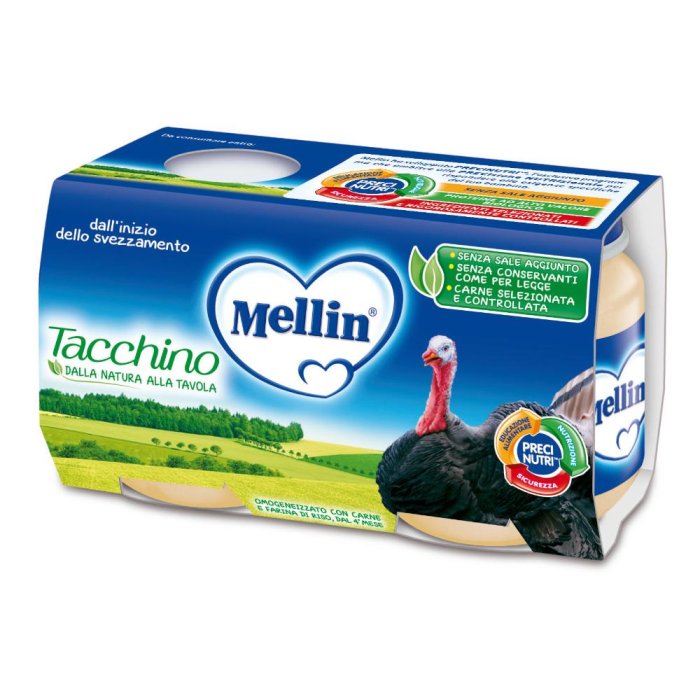 MELLIN-OMO.TACCHINO 2X120G