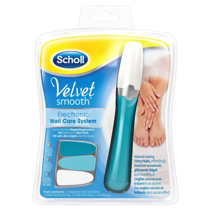 Scholl Velvet Soft Kit Elettronico Nail Care Blu 1 pezzo