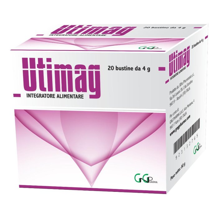 Utimag 20 bustine da 4 g integratore di magnesio per crampi e stanchezza