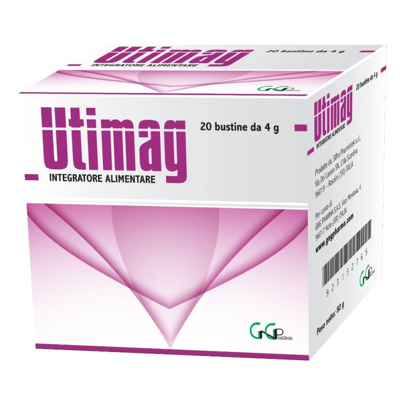 Utimag 20 bustine da 4 g integratore di magnesio per crampi e stanchezza