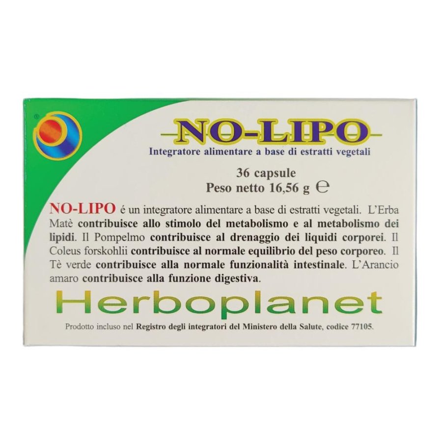 No Lipo 36 capsule 16,56 g - integratore per controllo del peso No Lipo 36 capsule 16,56 g - integratore per controllo del peso