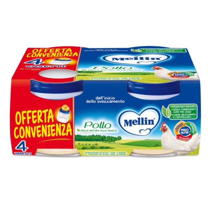 Mellin Omogeneizzato Pollo 4x80 G