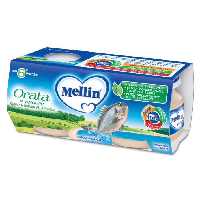 Mellin Omogeneizzato Orata 2x80 G