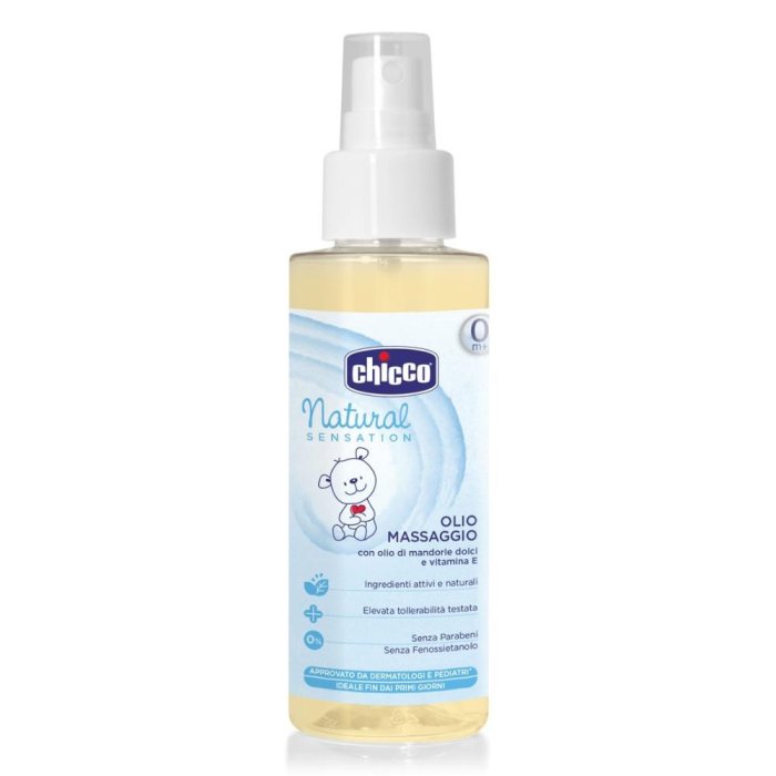 Chicco  Cura Bambini Natural Sensation Olio per Massaggi Delicato 100 ml