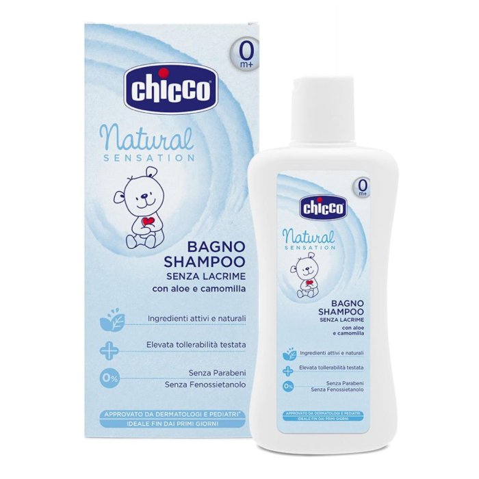 Chicco  Cura Bambini Natural Sensation Bagno Shampoo senza Lacrime 200 ml