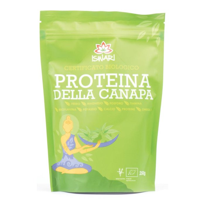 Proteine della Canapa Bio 250 g – Polvere di Proteine Vegetali 100% Naturali, Ricca di Fibre, Vegan e Senza Glutine