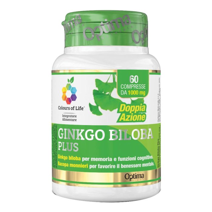 Ginkgo Biloba Colours 60 compresse integratore per memoria e circolazione