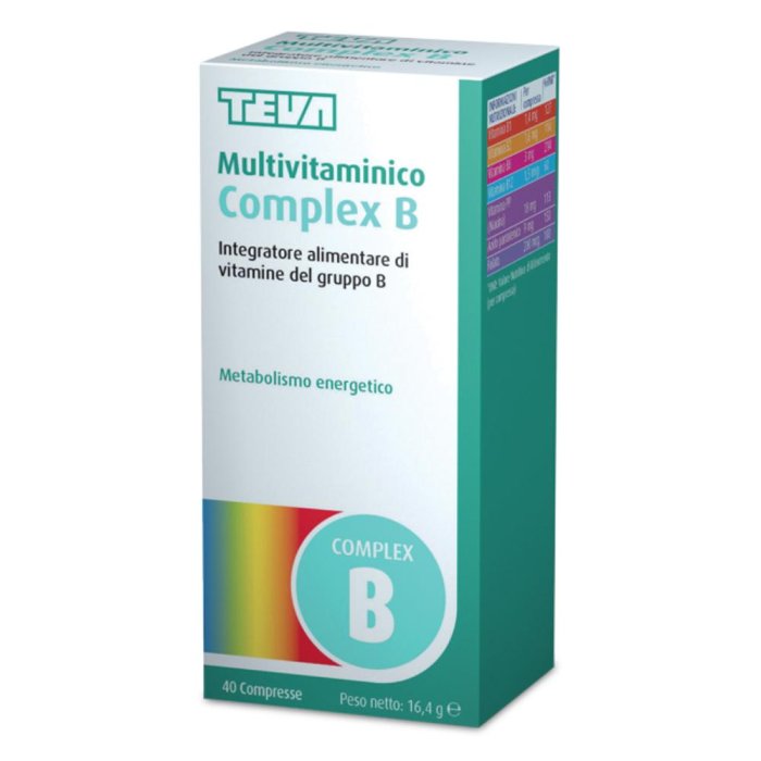 Teva Complex B Integratore Multivitaminico 40 Compresse