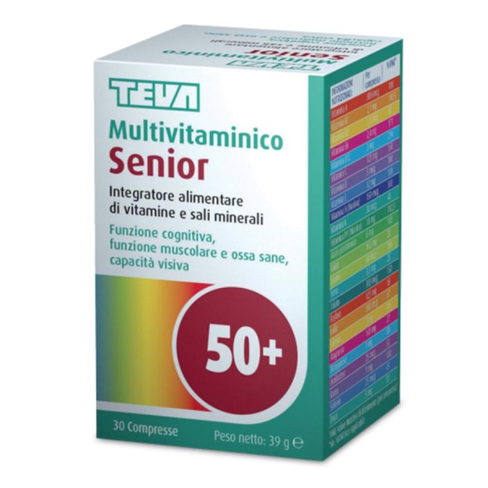 Teva Multivitaminico Senior 50+ 30 Compresse