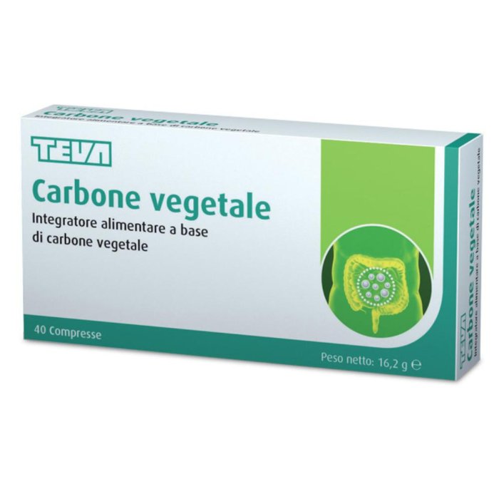 Teva Carbone Vegetale Integratore Alimentare 40 Compresse