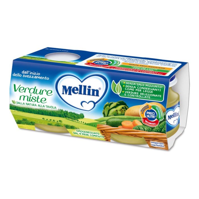 Mellin Omogeneizzato Manzo 100% Naturale 2x80g
