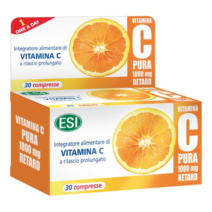 Esi Vitamina C Pura Integratore Alimentare 1000mg Retard 30 Compresse