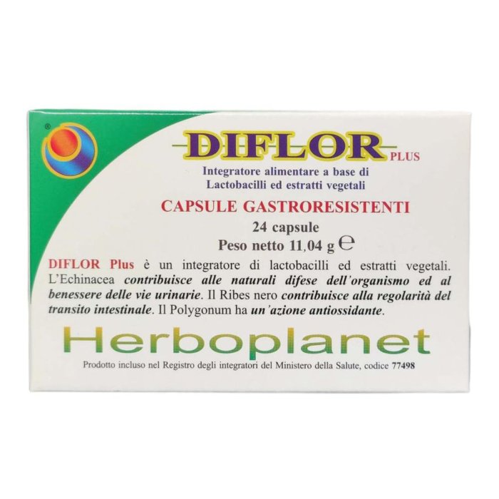 Herboplanet Diflor Plus Integratore Alimentare 24 capsule