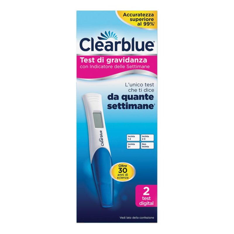 Test Di Gravidanza Clearblue Digital Conception Indicator 2 Pezzi Test Di Gravidanza Clearblue Digital Conception Indicator 2 Pezzi