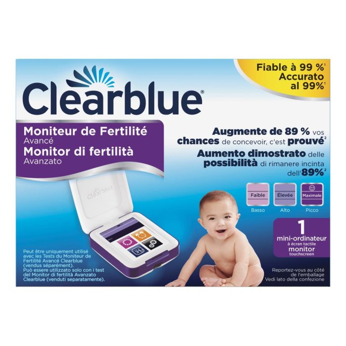 Clearblue Monitor Di Fertilità Avanzato 1 Monitor Sensibile al Tatto
