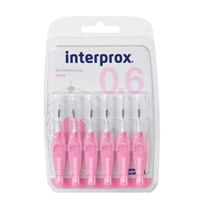 Scovolini Interdentali Interprox 4G Nano Rosa confezione da 6 pezzi per pulizia profonda degli spazi dentali
