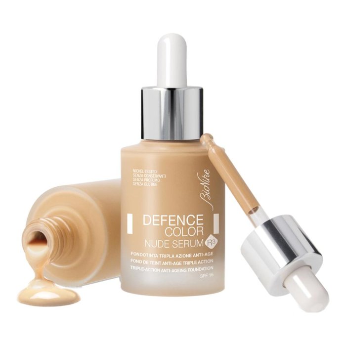 Bionike Defence Color Nude Serum R3 Fondotinta Liquido Viso 602 Noisette