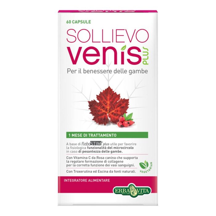 Sollievo Venis Plus Integratore Alimentare 60 capsule