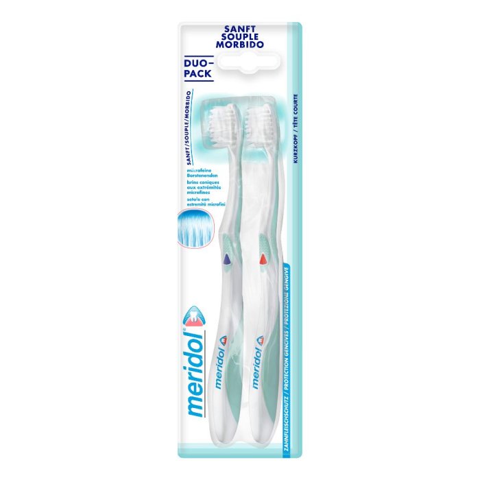 Colgate Palmolive Meridol Spazzolino da Denti Morbido e Delicato Bipack