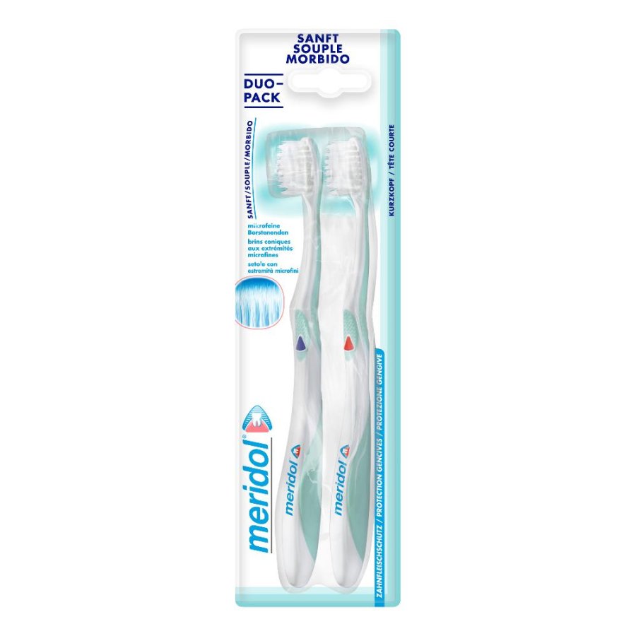 Colgate Palmolive Meridol Spazzolino da Denti Morbido e Delicato Bipack