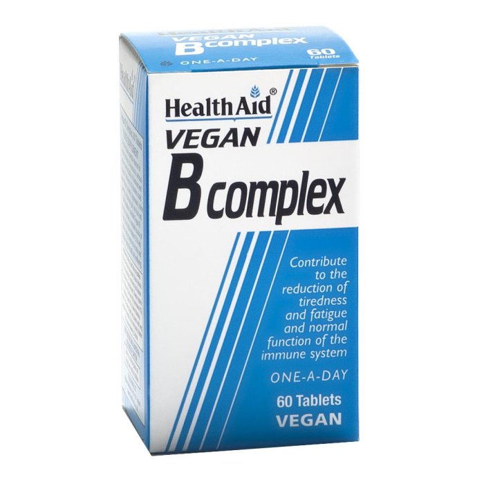 B Complex Vegan 60 compresse integratore complesso vitamine B adatto ai vegani