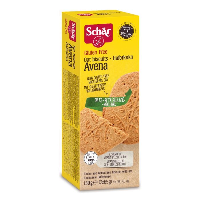 Schar  Dolci e Biscotti Avena Biscotti Croccanti senza Glutine 130 g