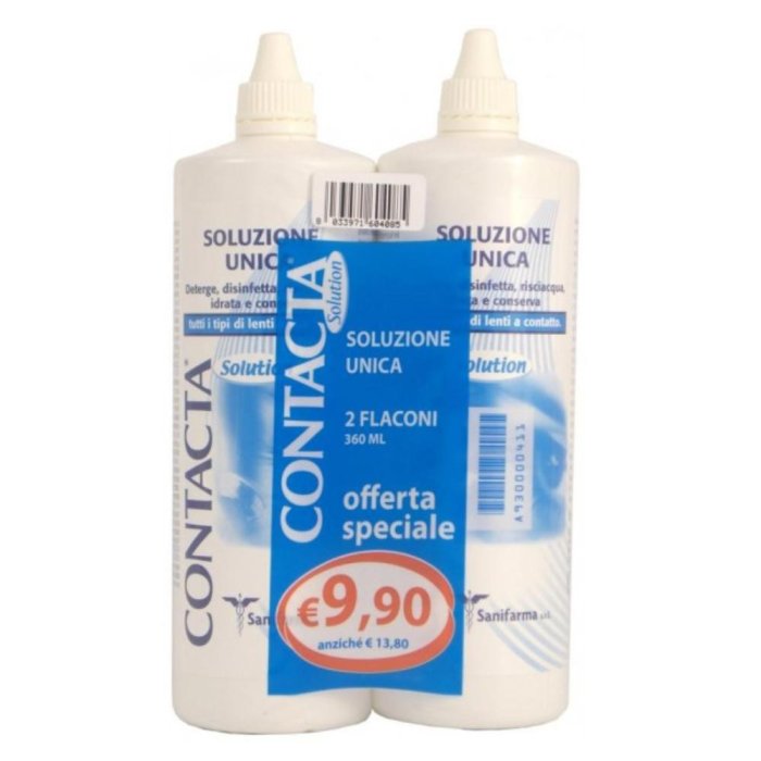 Contacta Soluzione Unica per Lenti a Contatto Morbide 2 x 360 ml