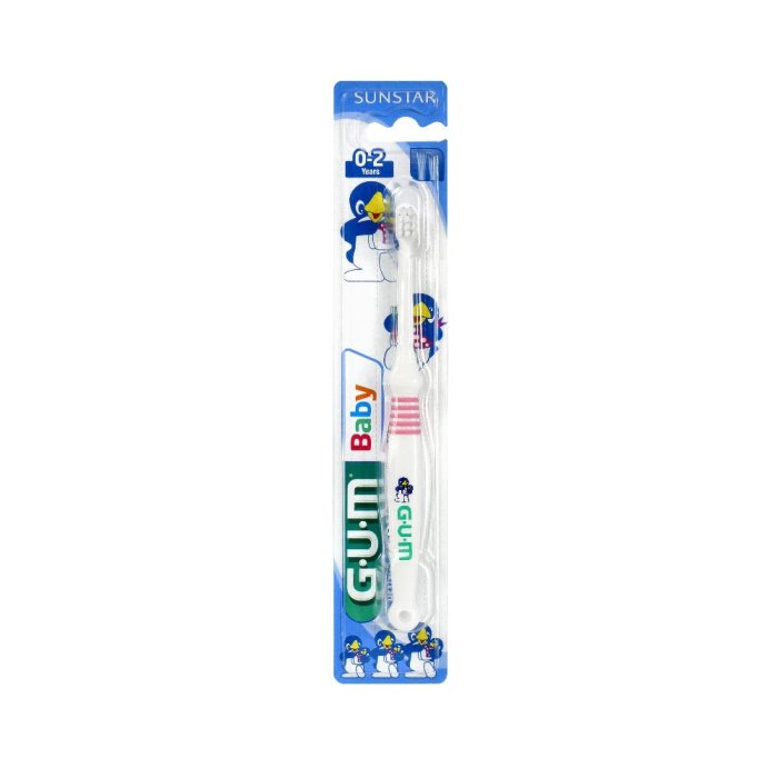 GUM  Igiene Dentale Bambini Baby 0-2 Anni Spazzolino Delicato