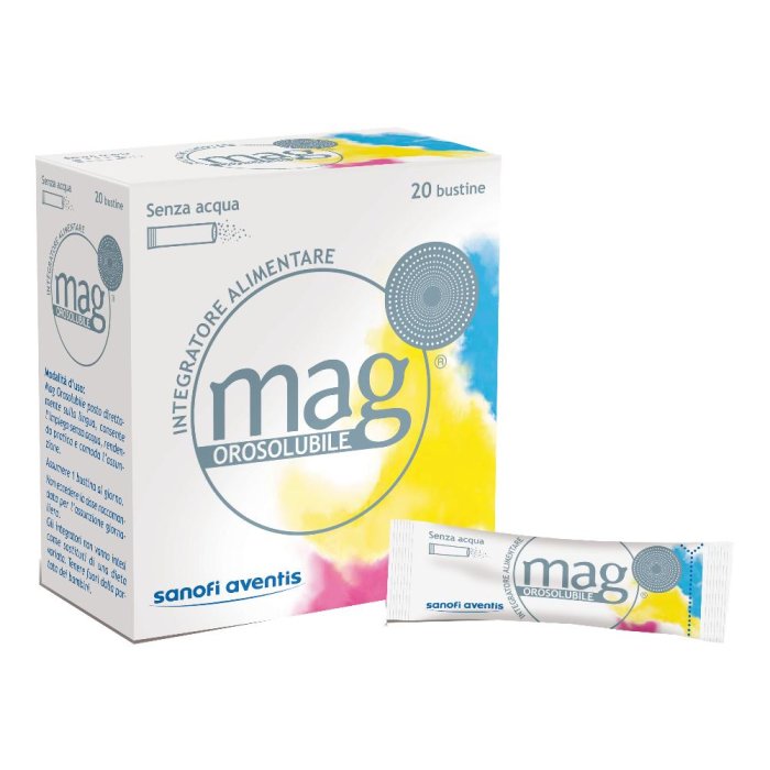 Sanofi Aventis  Vitamine e Minerali Mag Orosolubile Integratore 20 Buste