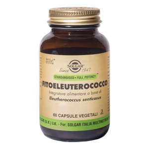 Solgar Fitoeleuterococco Integratore Alimentare 60 Capsule Vegetali