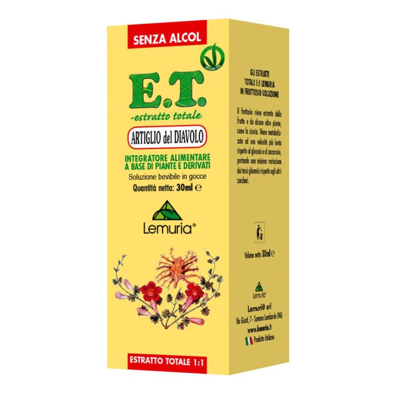 Artiglio del Diavolo Estratto Titolato integratore per la funzionalità articolare e digestiva 30 ml