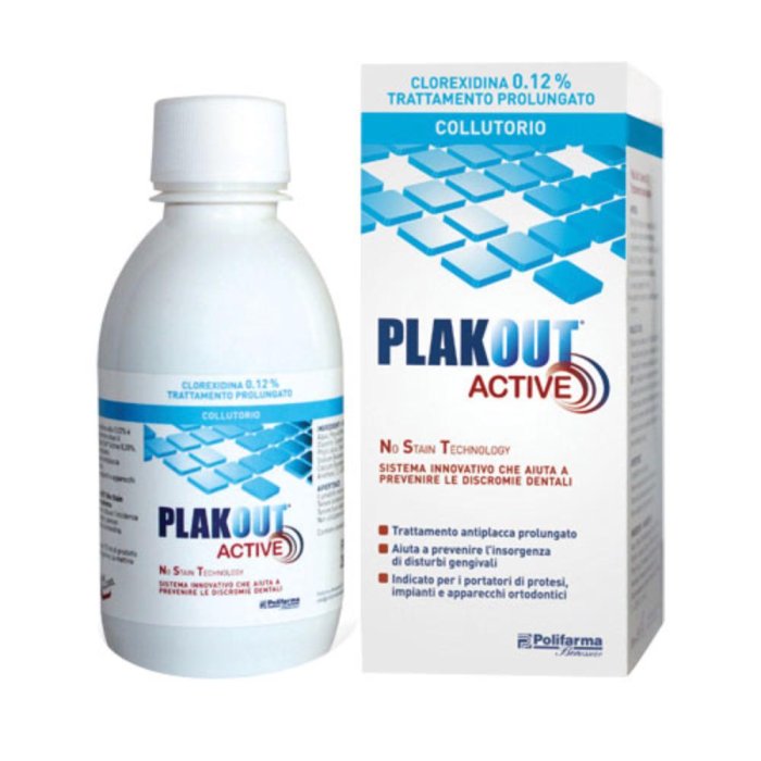 Polifarma Plakout Active 0,12 Colluttorio 200 ml