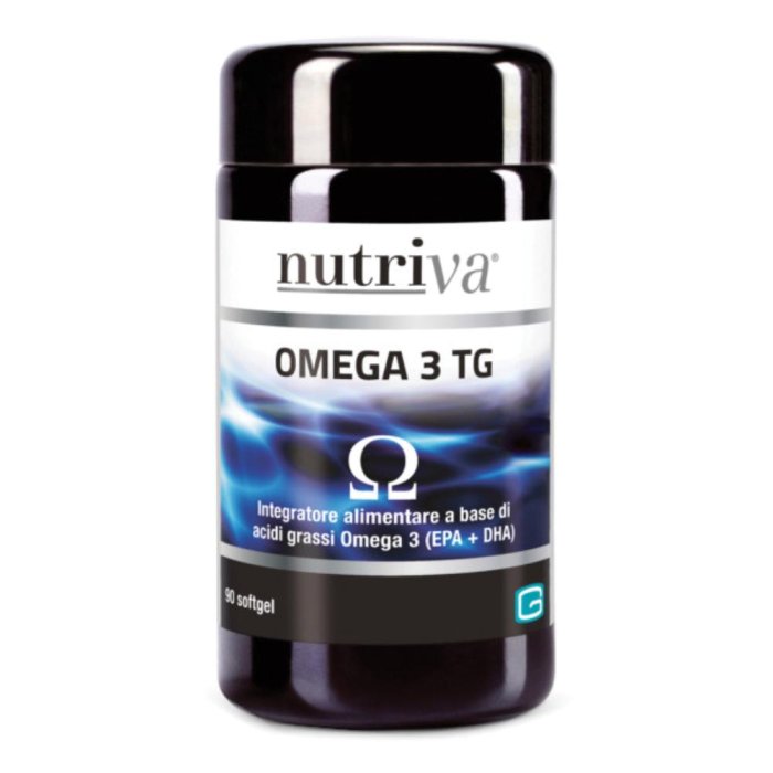 Nutriva  Colesterolo e Trigliceridi Omega 3 TG Integratore 90 Capsule