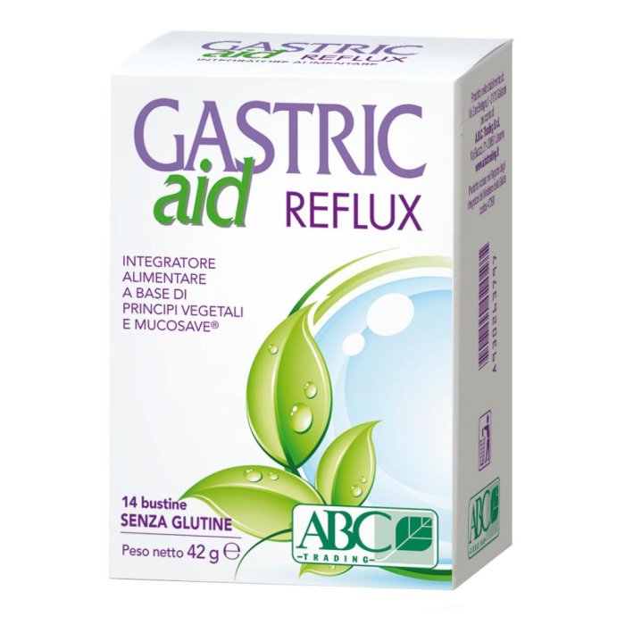 Gastric Aid Reflux Integratore 14 Bustine per Reflusso Gastroesofageo, Gastrite e Acidità di Stomaco