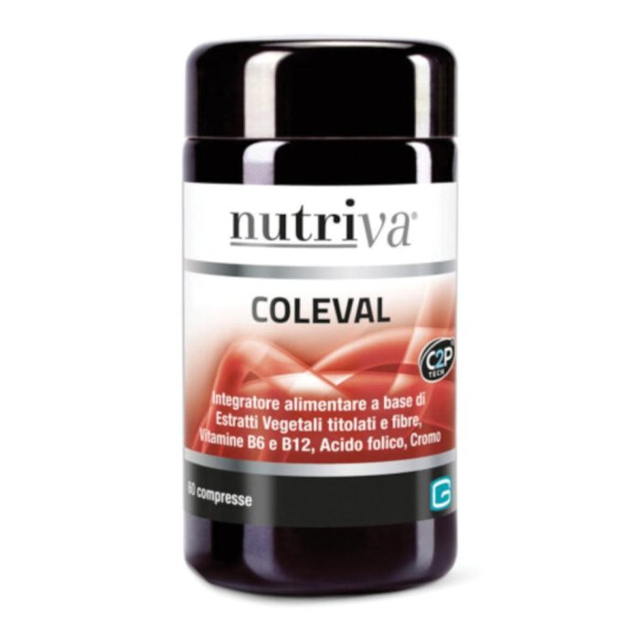 Nutriva  Colesterolo e Trigliceridi Coleval Integratore 60 Compresse