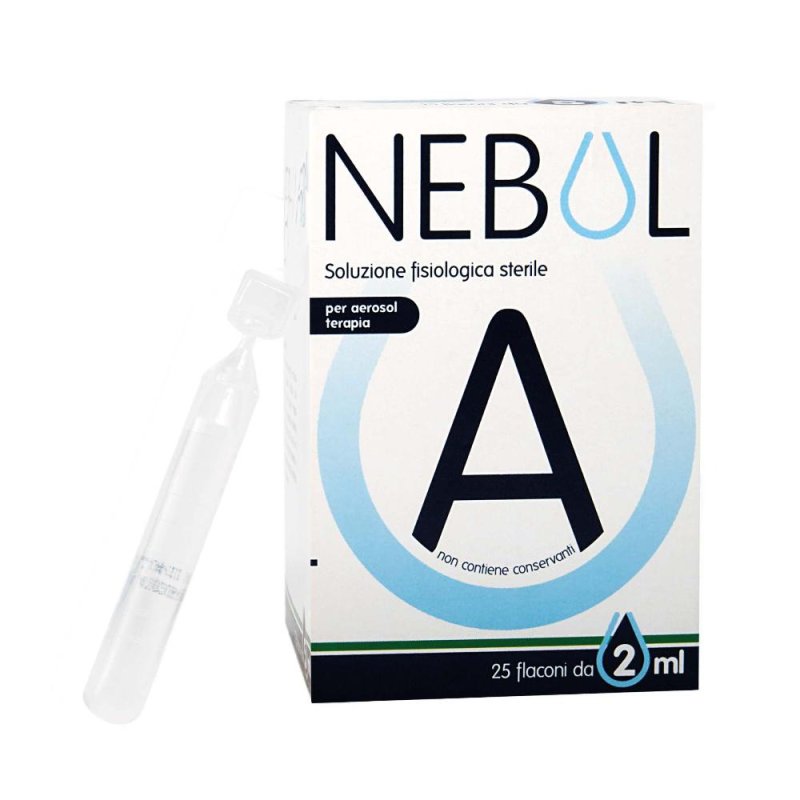 Chiesi  Nebul A Soluzione Fisiologica  Pulizia del Naso 25 Flaconcini 2 ml