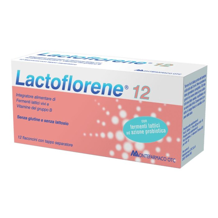 Lactoflorene 12 flaconcini di fermenti lattici vivi con tappo separatore - Montefarmaco