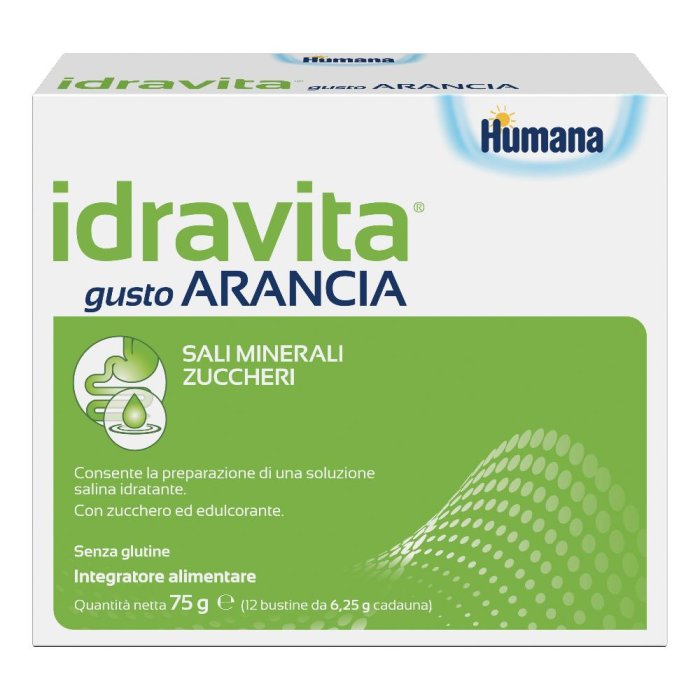 Humana Italia Idravita Gusto Arancia 12 Bustine Da 6,25 G