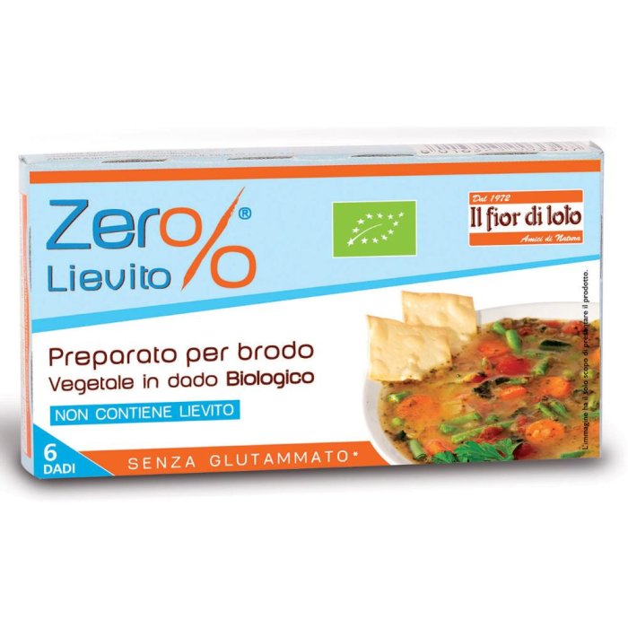 Fior Di Loto Zero Lievito -  Preparato Per Brodo Vegetale In Dado Bio 66g