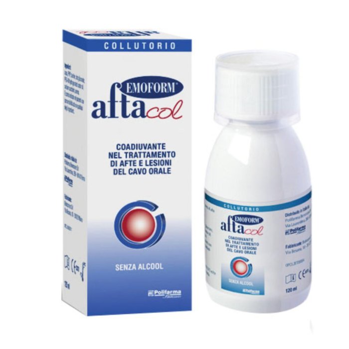 Polifarma  Igiene Dentale Quotidiana Emoform Aftacol Collutorio 120 ml
