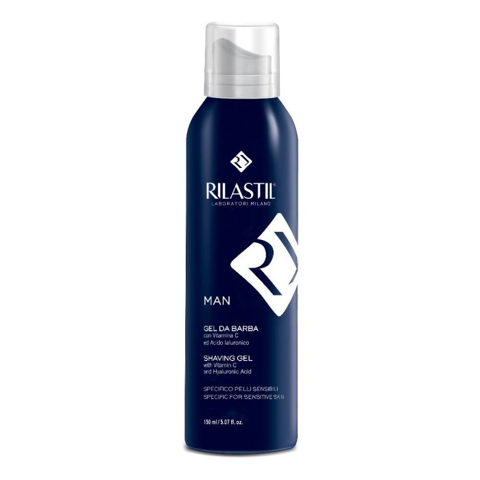 Rilastil  Man Gel da Barba Delicato e Soffice Pelli Sensibili Uomo 150 ml