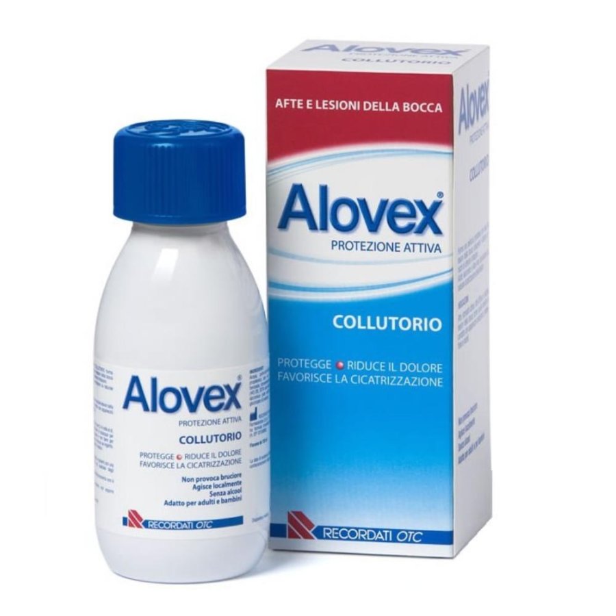 Alovex Collutorio - Trattamento per Afte e Lesioni Orali - 120ml