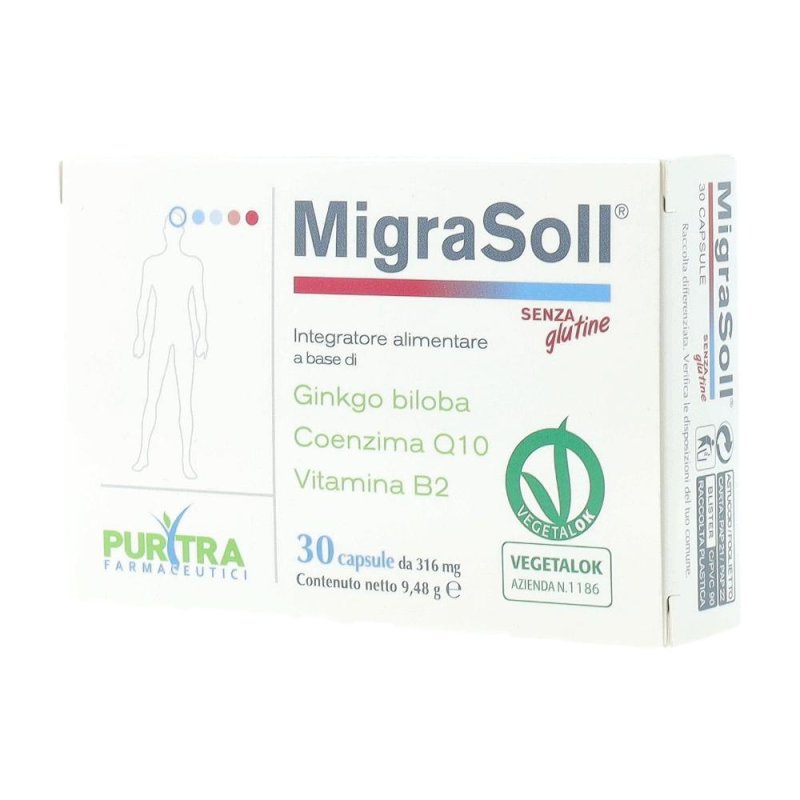 MigraSoll 30 capsule integratore per cefalea e emicrania ricorrente