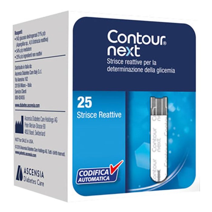 Bayer Contour Next 25 Strisce Reattive Glicemia