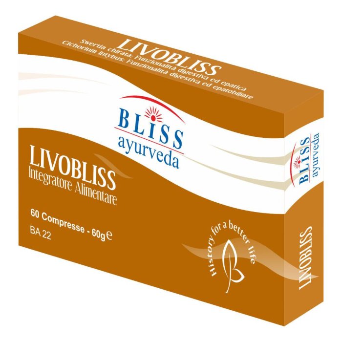 Livobliss - Integratore Alimentare Ayurvedico per la Funzionalità Digestiva e Epatica 60 compresse