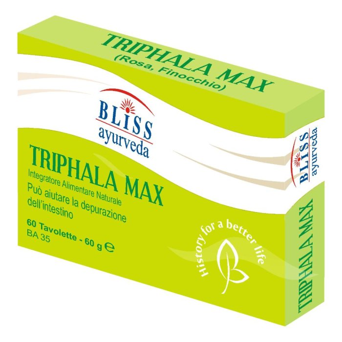 Tripahala Max 60 Compresse - Integratore Ayurvedico per la Regolarità del Transito Intestinale