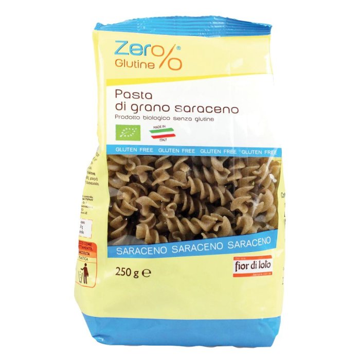 Zer% Glutine fusilli grano saraceno 250 g pasta senza glutine ricca di fibre