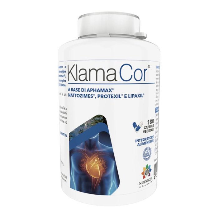 Klamacor Integratore Alimentare 180 Capsule Vegetali a Base di Alga Klamath